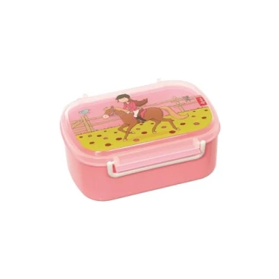Afbeelding van SIGIKID Meisjes, broodtrommel met kleurrijke motieven, Gina Galop, roze, 25006
