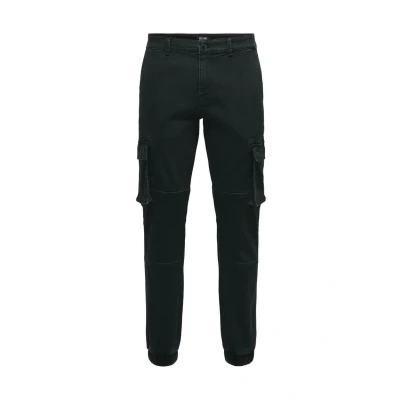 Afbeelding van Only &amp; Sons Freizeit Jeans Tapered Fit, Heren, Maat: 30x32, Schwarz