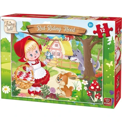Afbeelding van Puzzel Sprookje Sleeping Beauty King 12 Stukjes