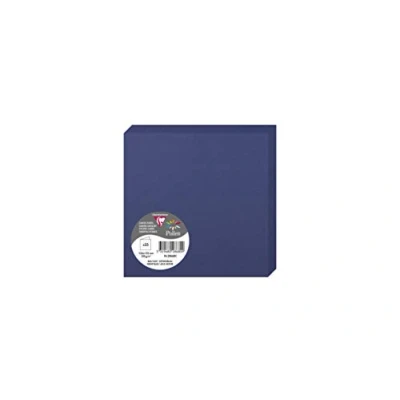 Image de Paquet de 25 cartes pliées Pollen 135x135mm Bleu Nuit 210g