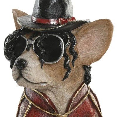 Afbeelding van Decoratieve figuren Home ESPRIT Bruin Gouden Kastanjebruin Hond