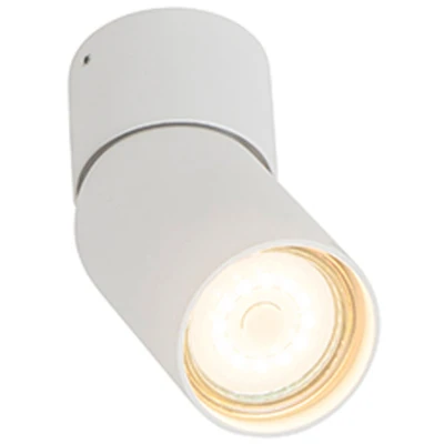 Afbeelding van QAZQA falo Moderne Plafondspot Spotje Opbouwspot 1 lichts L 10.8 cm Wit Woonkamer Slaapkamer Keuken