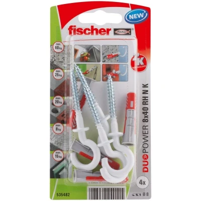 Afbeelding van Fischer Universeelplug met ronde haak 8x40mm