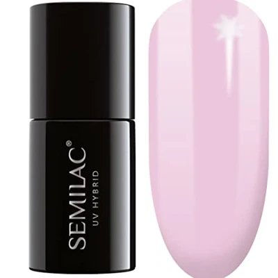 Afbeelding van Semilac Extend 5in1 UV Nagellak Rose Tint 803 Delicate Pink 7 ml Basis, Top en Kleur in 1 Lak Eenvoudig opbouwen verlengen van nagel Perfect voor manicure