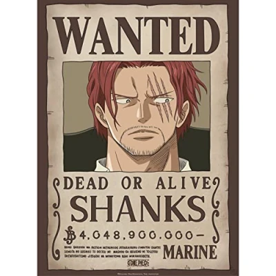 Afbeelding van Poster One Piece Wanted Shanks 38x52cm