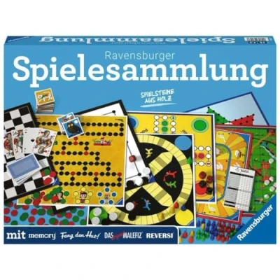 Afbeelding van Ravensburger Spielesammlung 27293 Familienspiele 2022 D für die ganze Familie, Spiel Kinder und Erwachsene ab 4 Jahren, 2 10 Spieler: