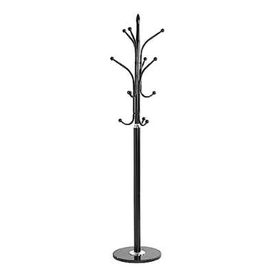 Image de Haku Möbel 88596 Porte Manteaux Métal Noir/Chromé 0,1 x 177 cm