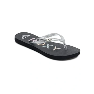 Afbeelding van Roxy VIVA Sparkle Teensandalen voor kinderen, Maat: 32, Black/met silver Kunststof
