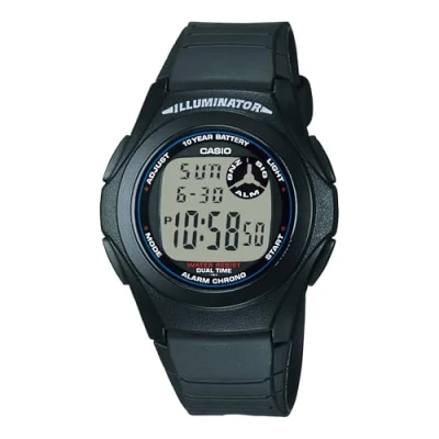Afbeelding van Casio horloge met alarm en datumaanduiding F 200W 1ADF