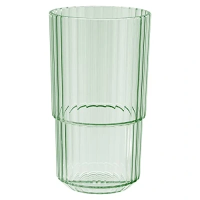 Afbeelding van APS Linea Hoogwaardige Tritan kunststof beker met 0,5 liter, BPA vrij, stapelbaar, onbreekbaar, herbruikbaar en vaatwasmachinebestendig, 500 ml, lichtgroen
