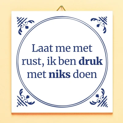 Afbeelding van Tegeltje Laat Me Met Rust