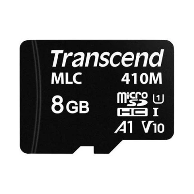 Image de Transcend 410M Carte mémoire flash 8 Go A1 / Video Class V10 UHS I U1 Class10 microSDHC