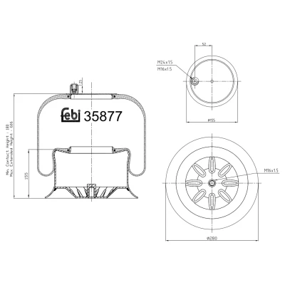 Afbeelding van Febi Bilstein Veerbalg 35877