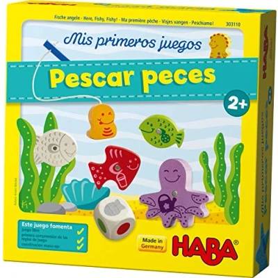 Afbeelding van HABA Eerste visvis ESP (303110), spannend vissen op cijferkleuren, educatief spel en speelgoed van hout, vanaf 2 jaar