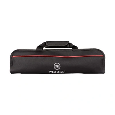 Afbeelding van Wessleco Koksmessentas (5 sleuven), nylon keukenmessentas, rood (rood)