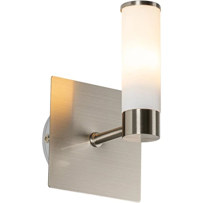 Afbeelding van QAZQA Moderne badkamer wandlamp staal IP44 Bath
