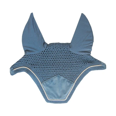 Image de Kentucky Bonnet Anti Mouches Wellington Velours Bleu clair Cob
