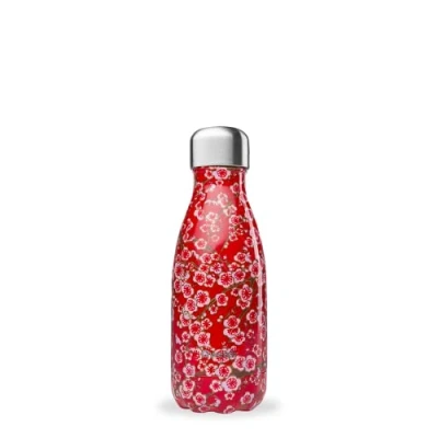 Afbeelding van Qwetch Thermosfles Originals Bloemen 260 ml Roestvrijstalen fles 24 uur koud en 12 warm Waterdicht, BPA vrij herbruikbaar