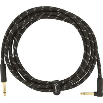 Afbeelding van Fender Deluxe Series Instrument Cable S&gt;A 3m (Black Tweed) Gitaarkabel