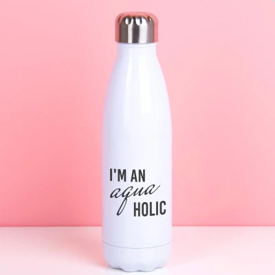 Afbeelding van Thermosfles I&#039;m An Aquaholic Wit