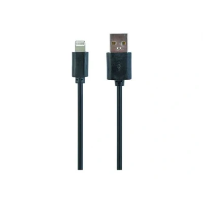 Image de Cablexpert Câble Lightning mâle pour USB 1 m blindé noir