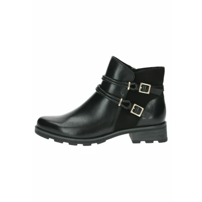 Afbeelding van Caprice Cowboy/Bikerlaarsjes, Dames, Maat: 37.5, Black comb Leer