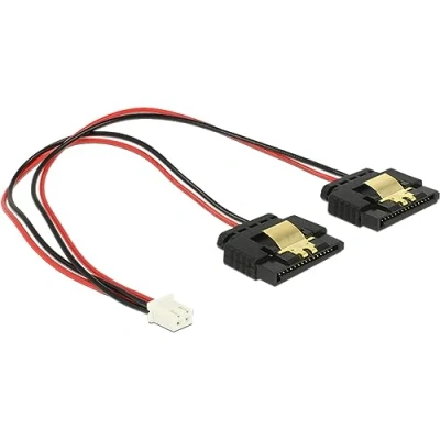 Afbeelding van Delock Netspanningsadapter 2 pens interne voeding (V) naar SATA 5 V 20 cm