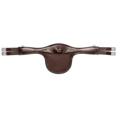 Image de Equiline Sangle d&#039;Obstacle Cuir avec Couverture Marron 145cm