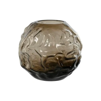 Afbeelding van Vaas Home ESPRIT Donkerbruin Kristal Modern 21,5 x 19 cm