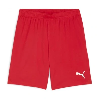 Afbeelding van Puma teamGOAL Shorts Heren Sportbroek Rood Wit Maat S