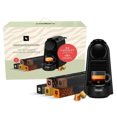 Image de De Longhi Bundle Essenza Mini Black (en85.b Bundle)