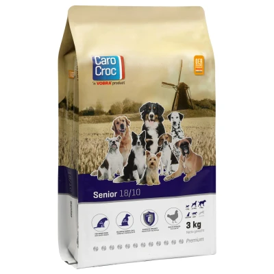 Afbeelding van Carocroc Senior Granen&amp;Gevogelte&amp;Vlees Hondenvoer 3 kg