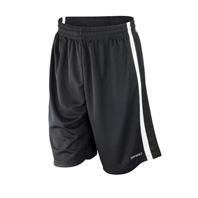 Afbeelding van Spiro Basketbalshort maat XXL zwart/wit