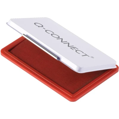 Afbeelding van Q CONNECT stempelkussen, ft 110 x 70 mm, rood stempelkussen