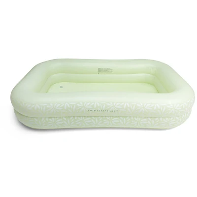Afbeelding van Swim Essentials Groen Bloemen opblaas zwembad 211 x 132 46 cm