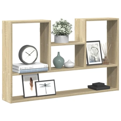 Afbeelding van vidaXL Wandschap 99x15x60 cm bewerkt hout sonoma eikenkleurig