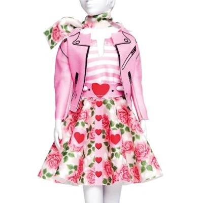 Afbeelding van Making Couture Outfit kit Lucy Roses Dress YourDoll PN 0164660