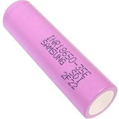 Afbeelding van Samsung INR18650 35E Speciale oplaadbare batterij 18650 Geschikt voor hoge stroomsterktes, Flat top Li ion 3.6 V 3450 mAh
