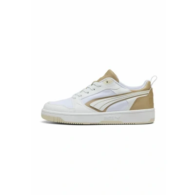 Afbeelding van Rebound v6 Low Aqua Metallics sneakers unisex, Wit/Goud, Maat 37 PUMA