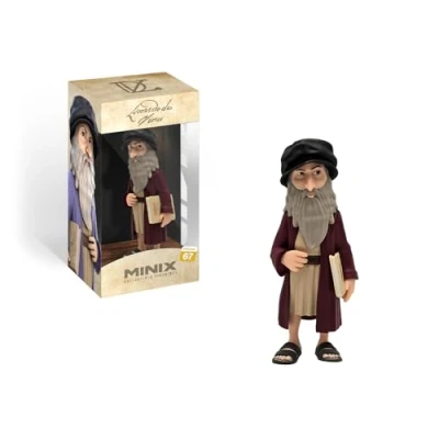 Afbeelding van Minix Special Edition Leonard De Vinci Figuur 12cm