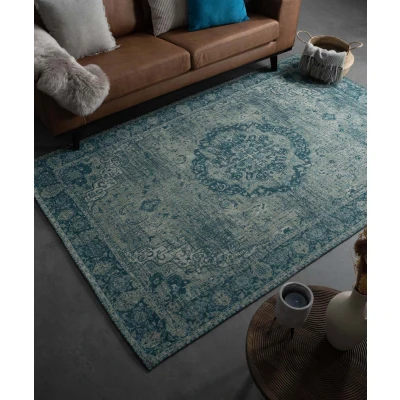 Afbeelding van Vintage Vloerkleed Traditions Grijs/blauw 160x240 Cm
