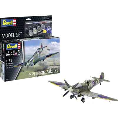 Afbeelding van 1:32 Revell 63927 Supermarine Spitfire Mk.IXc Propeller Vliegtuig Model Set Plastic Modelbouwpakket