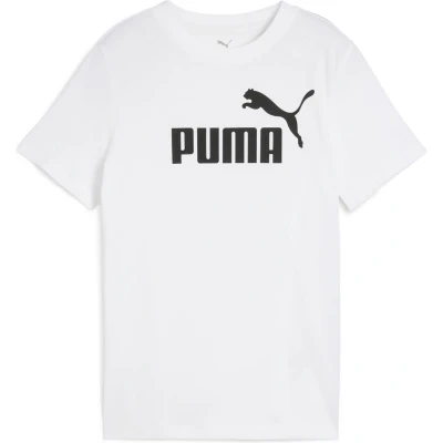 Afbeelding van Puma LOGO TEE Unisex Tshirt print voor kinderen, Maat: 164, White
