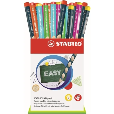 Image de stabilo crayon graphite easygraph, présentoir carton de 36 noir