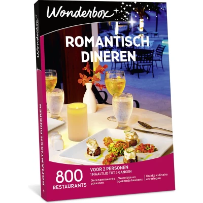 Afbeelding van Wonderbox Cadeaubon Romantisch dineren