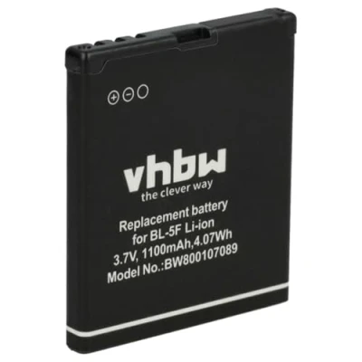 Image de Batterie Li Ion 1100mAh (3.7V) vhbw pour téléphone portable smartphone MYPHONE 9025 TV, 9025TV comme MP S O, BL 5F.