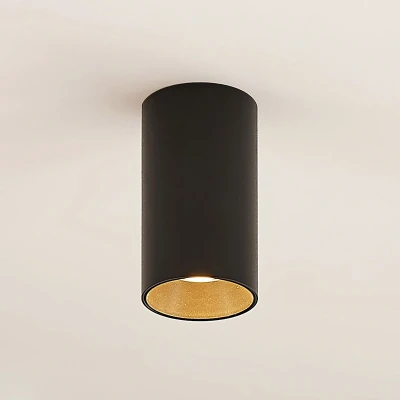 Afbeelding van Arcchio plafondlamp 1licht aluminium H: 10.5 cm GU10 zwart