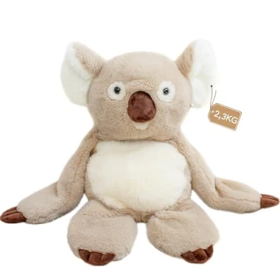 Afbeelding van DRACA Weighted Gewogen knuffeldier, 2,3 kg, verzwaarde knuffel voor kinderen, volwassenen en pluche koala