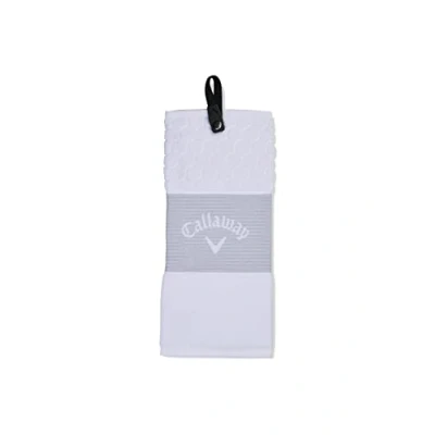 Afbeelding van Callaway Tri Fold towel 2023 wit golfhanddoek