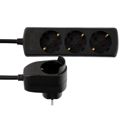 Afbeelding van REV Multiple Socket Outlet 3+1 fold 2m Black Powersplit